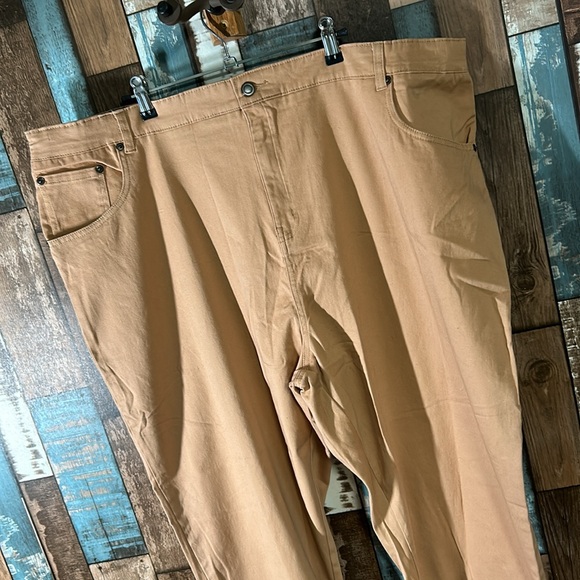 American Sweetheart 24W brown cotton elastic waist pants - Picture 4 of 15